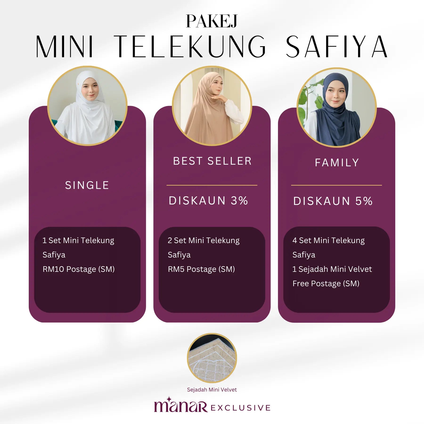 Mini Telekung Safiya
